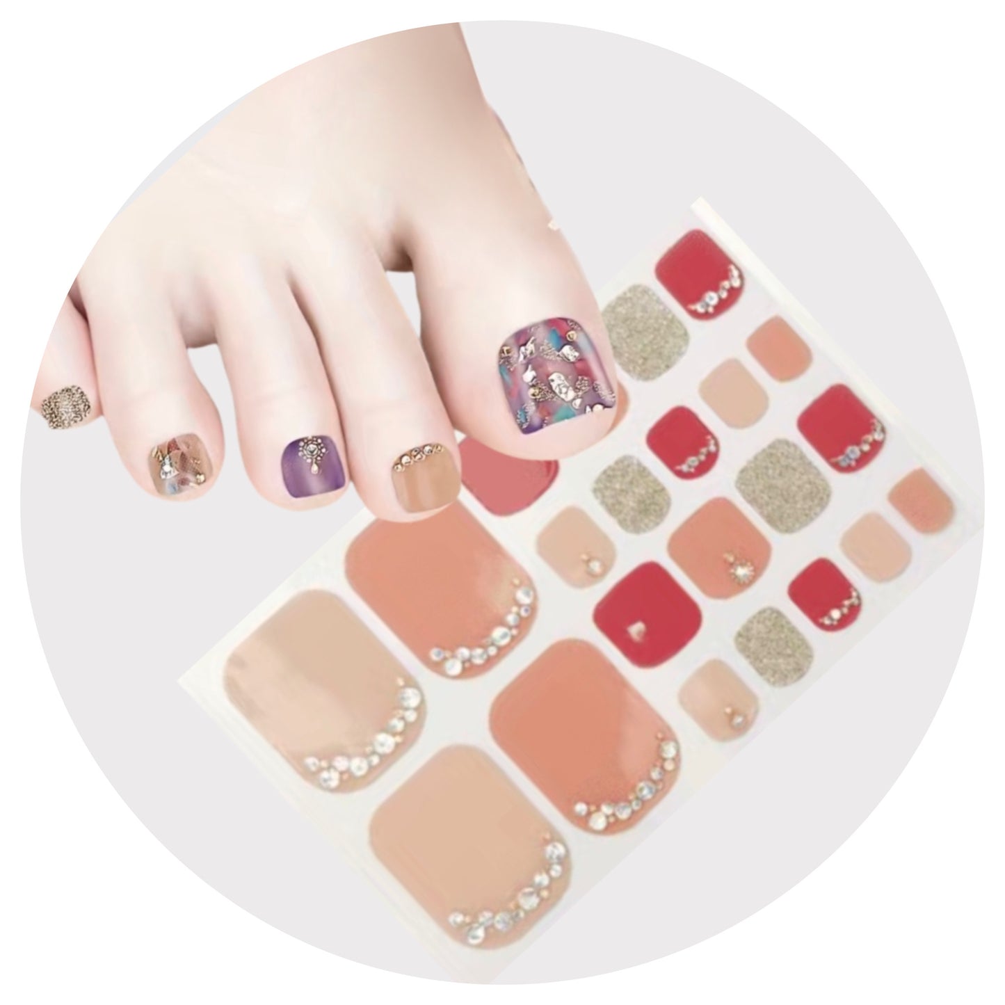 Denise Nail Wraps / Nail Strips / Nail Stickers